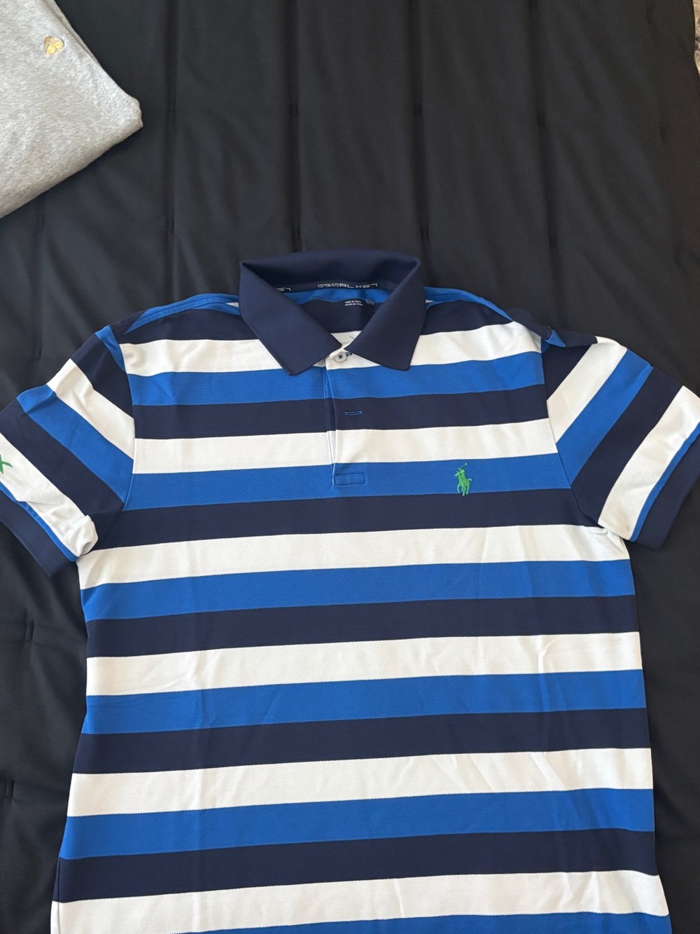 Polo by Ralph Lauren Navy, Royal Blue & White Striped Men’s Polo
